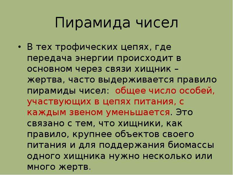 Презентация цепи питания поток энергии 7 кл