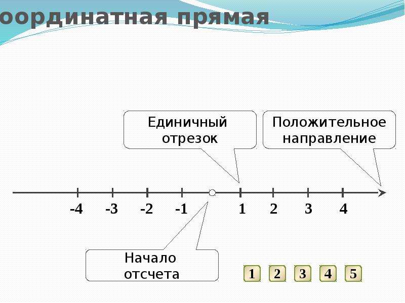 Единичный отрезок на координатной прямой