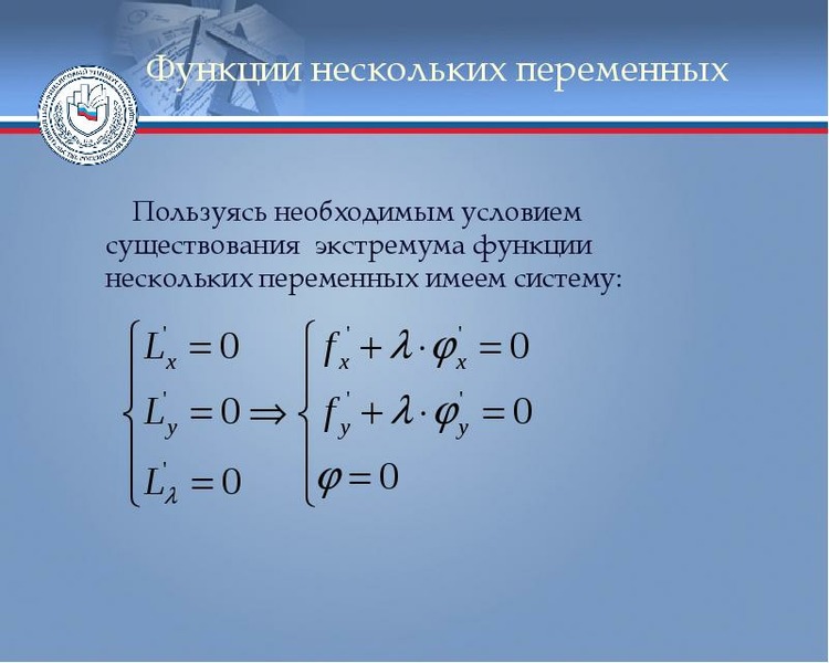 Функции многих. Замена переменных в функции нескольких переменных. Функции нескольких переменных могут иметь.