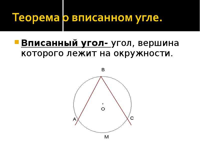 Теорема окружности