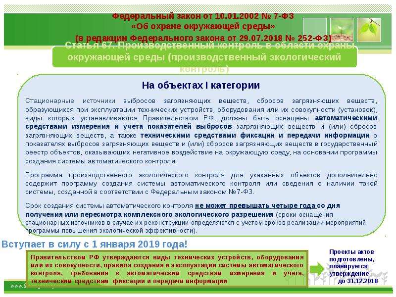 Объект негативного воздействия на окружающую. Категории производственного экологического контроля. Программа производственного экологического контроля. Формы производственного экологического контроля. Требования к проведению производственного экологического контроля.