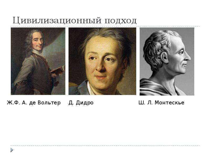 Монтескье дидро. Вольтер Дидро. Цивилизационный подход Монтескье. Вольтер и Монтескье.