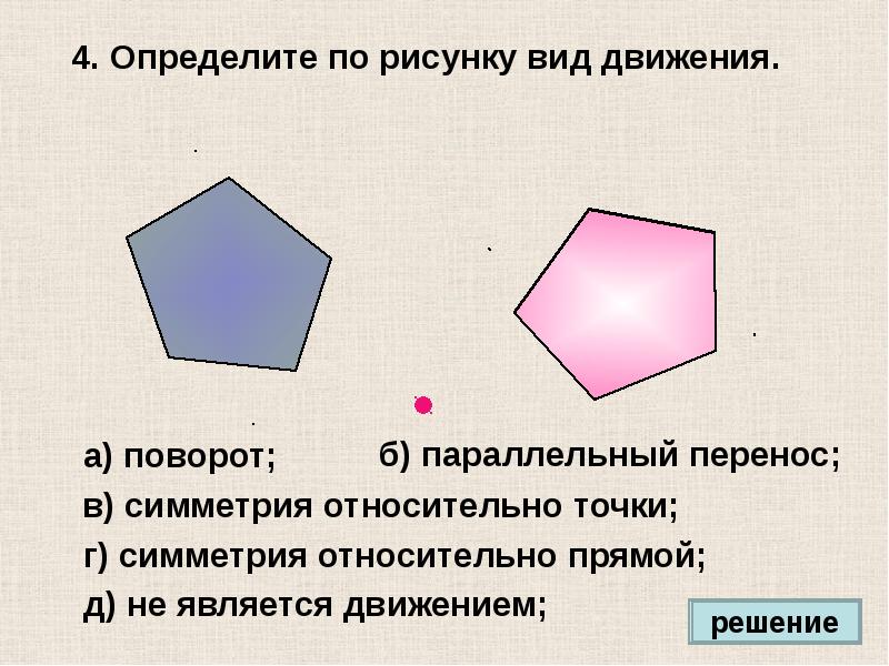 Презентация параллельный перенос и поворот презентация 9 класс атанасян