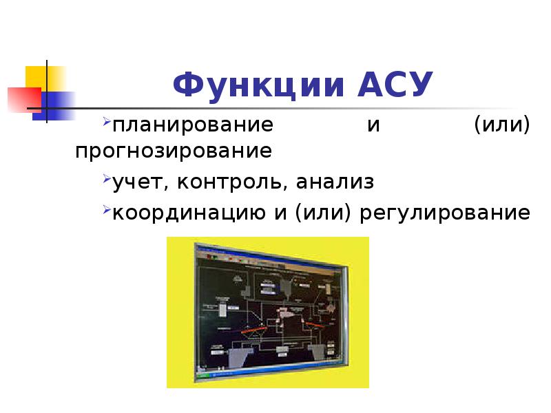 Презентация асу различного назначения примеры их использования