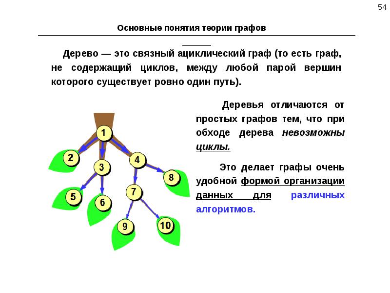 Графы являющиеся деревьями