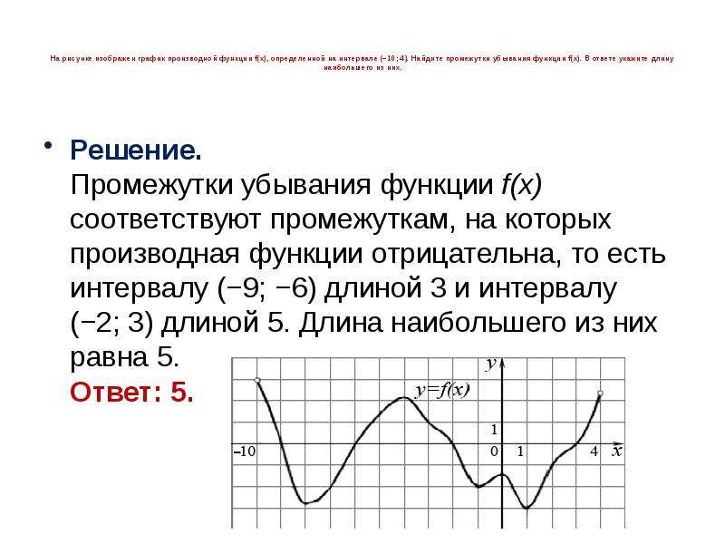 На рисунке изображен график функции f x определенной на интервале 2 12 найдите промежутки убывания