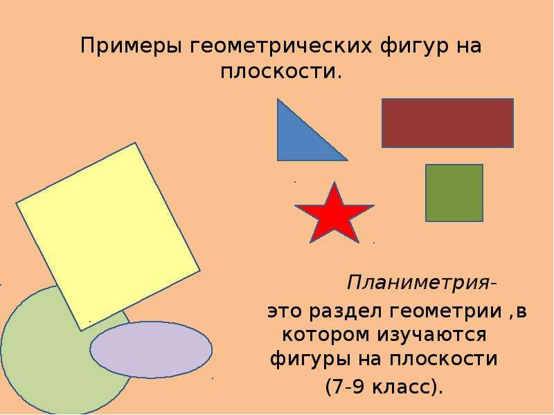 Презентация свойства геометрических фигур на плоскости