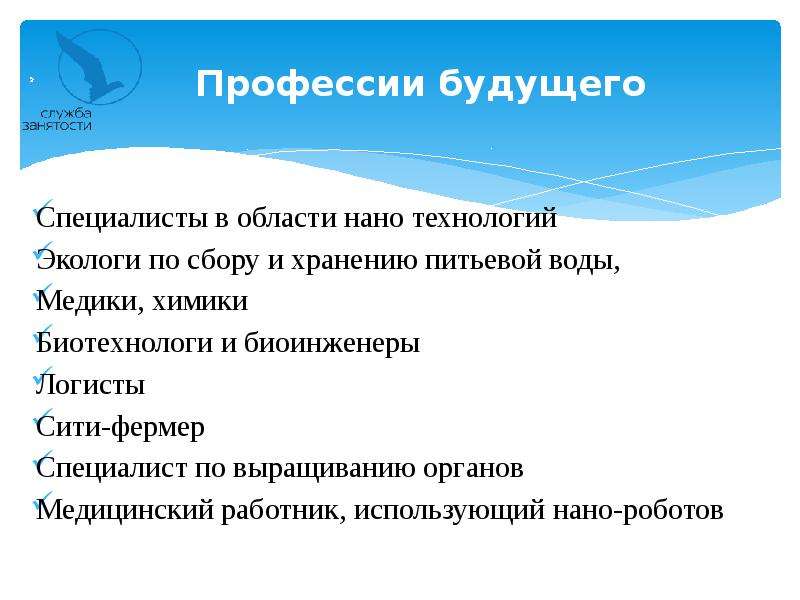 Презентация профессия будущего 6 класс