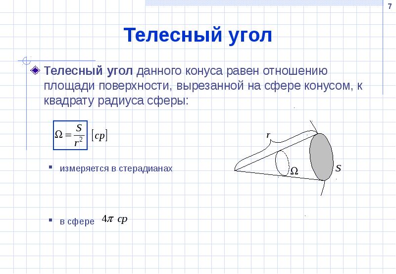 Единичный телесный угол