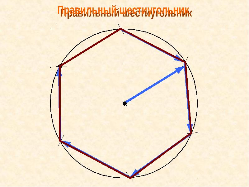 Нарисовать шестиугольник без циркуля