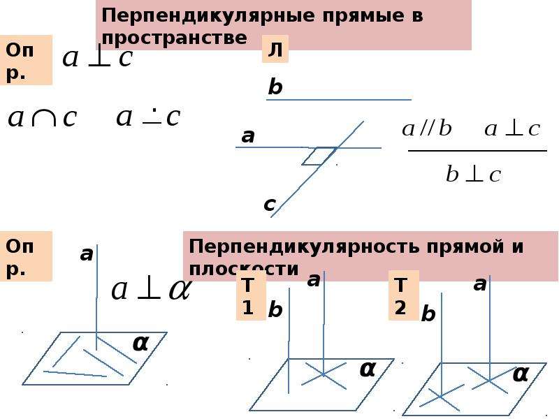 Доказательство перпендикулярности прямых. Перпендикулярность в пространстве.