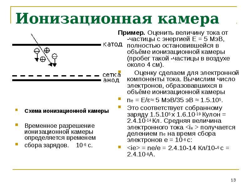 Ионизационная камера схема