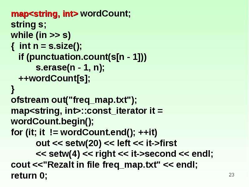 Map string string json