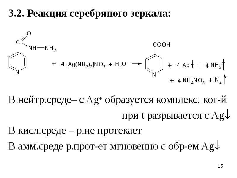 Реакция серебряного зеркала фото