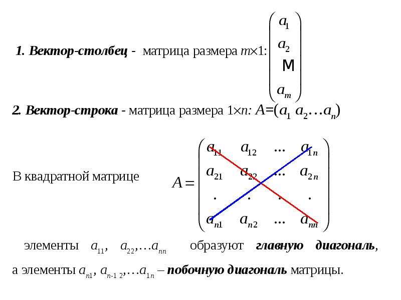 Матрица алгебра