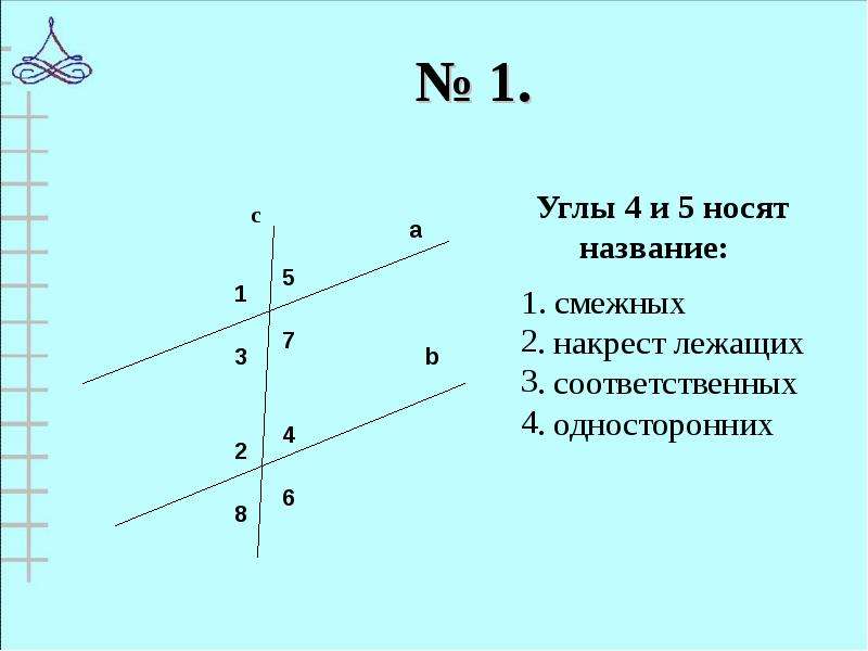 Презентация параллельные прямые 7 класс атанасян