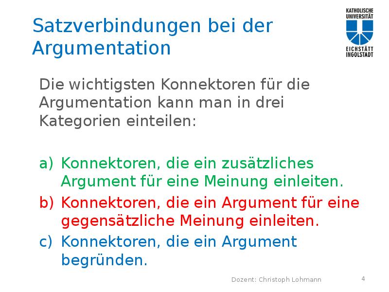 Test DaF: Schriftlicher Ausdruck Argumentation - презентация, доклад ...