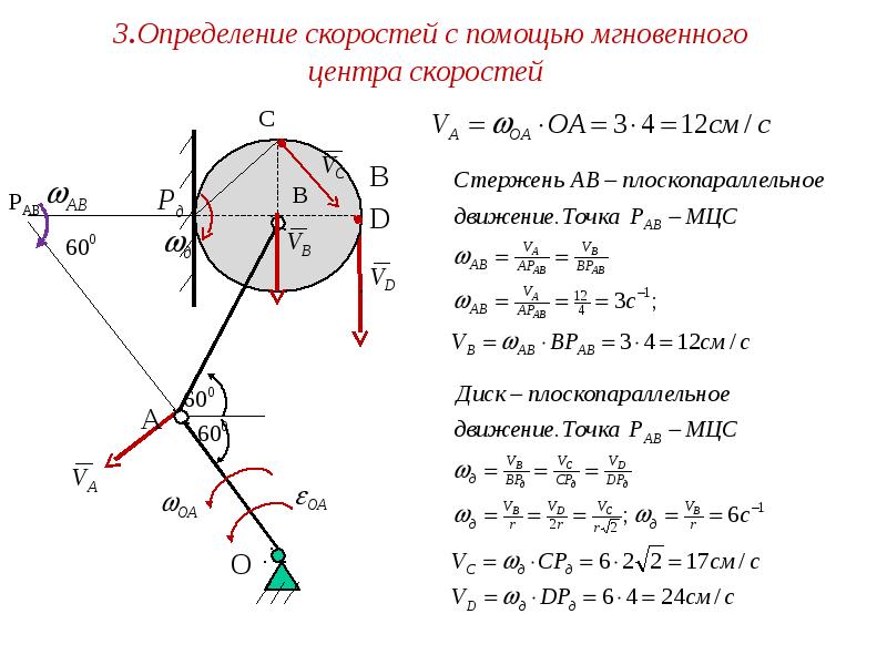 Центр скорости. МЦС теоретическая механика. Мгновенный центр скоростей теоретическая механика. Теоретическая механика задачи МЦС. Мгновенный центр скоростей (МЦС).