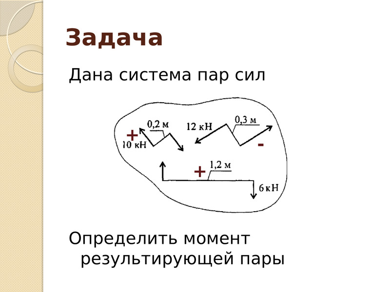 Что дал пар. Система пары сил. Момент пары сил задачи. Задачи на пары сил. Момент результирующей пары.