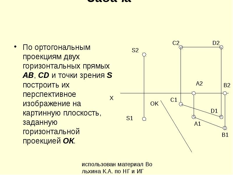 Найти проекцию точки на плоскость заданную уравнением