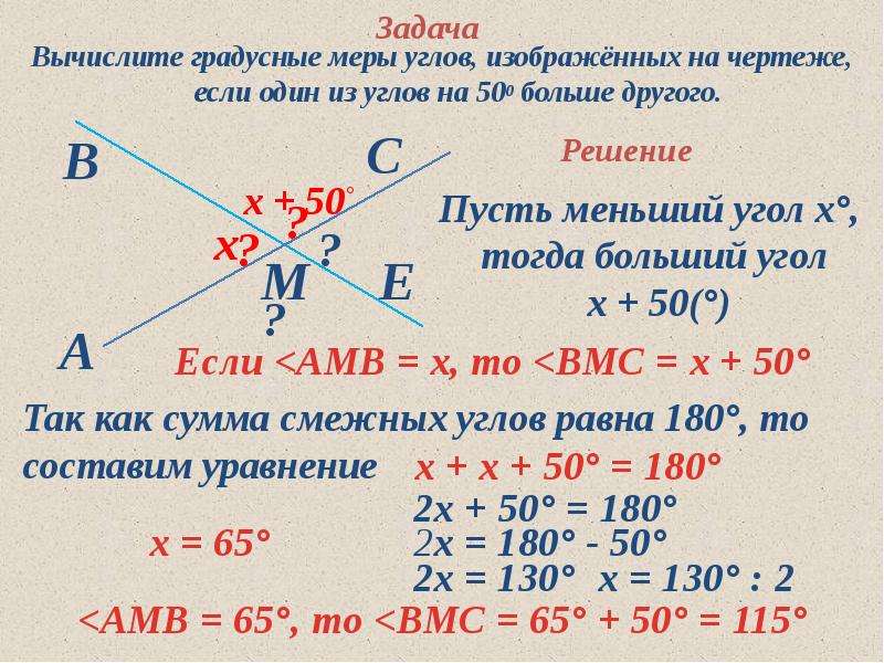 Градусная мера угла чертеж