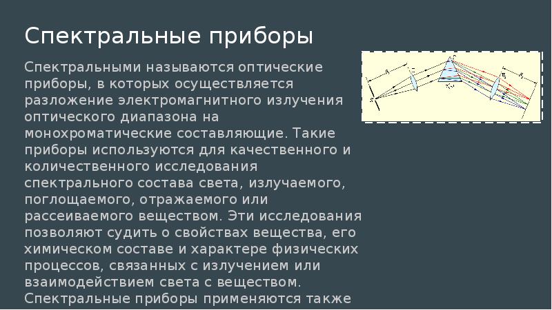 Спектральные данные