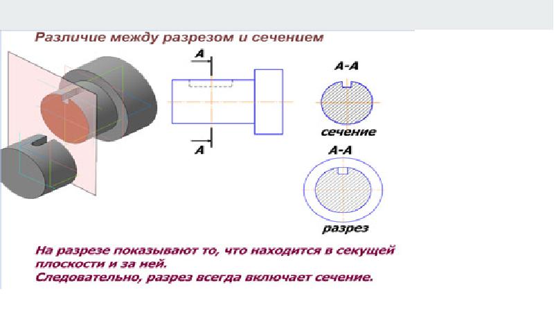 Сечение и разрез