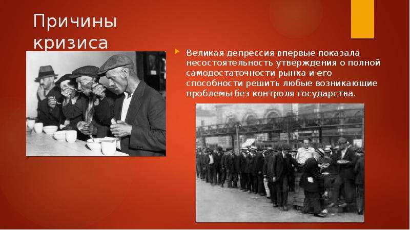 Великая депрессия 1929 1933 презентация