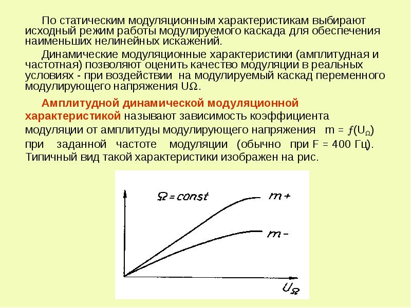 Амплитудная характеристика. Статическая модуляционная характеристика. Статистическая модуляционная характеристика. Амплитудная модуляционная характеристика. График модуляционной характеристики.