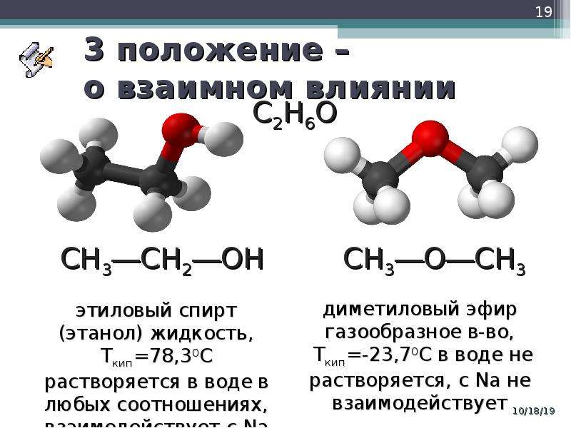 Теория химического строения органических соединений презентация