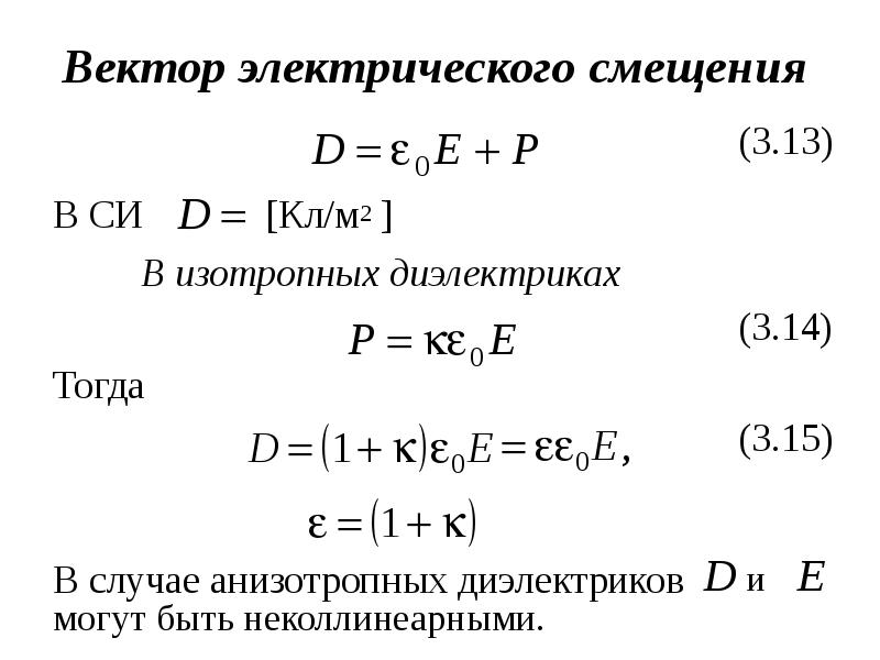 Электрическое смещение