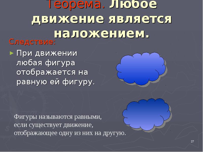 Наложение и движение в геометрии 9 класс презентация