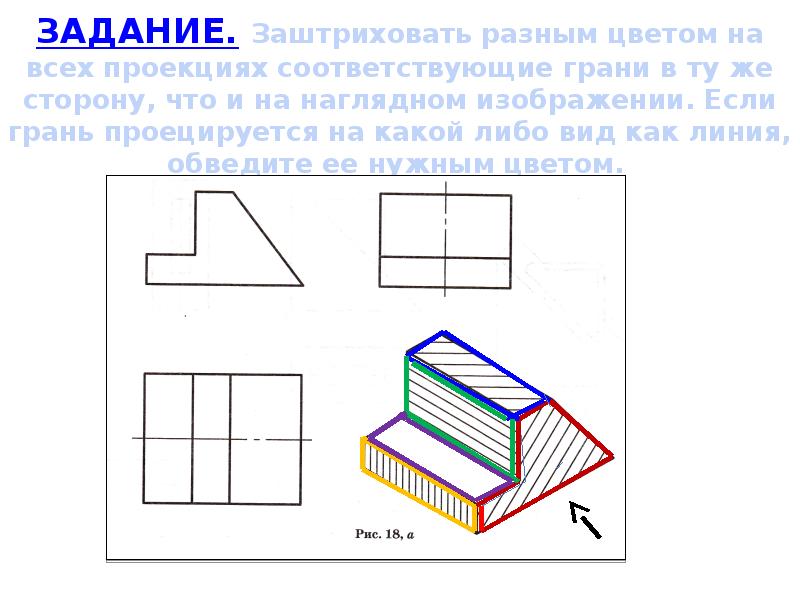 Изображения предметов на чертеже должны выполняться по методу проецирования