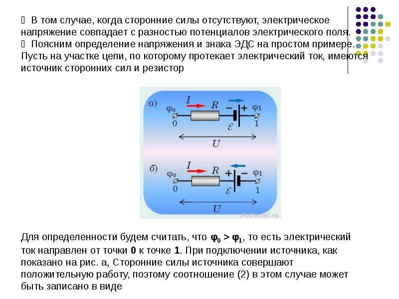 В схеме найти разность потенциалов между точками а и в