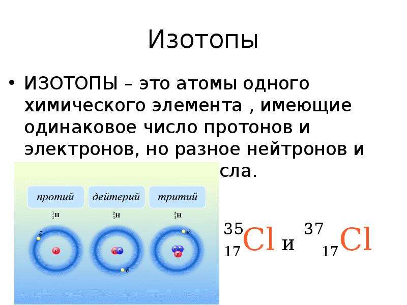 8 класс презентация изотопы