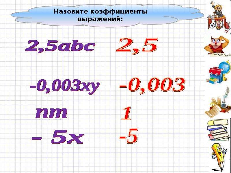 6 класс коэффициент презентация