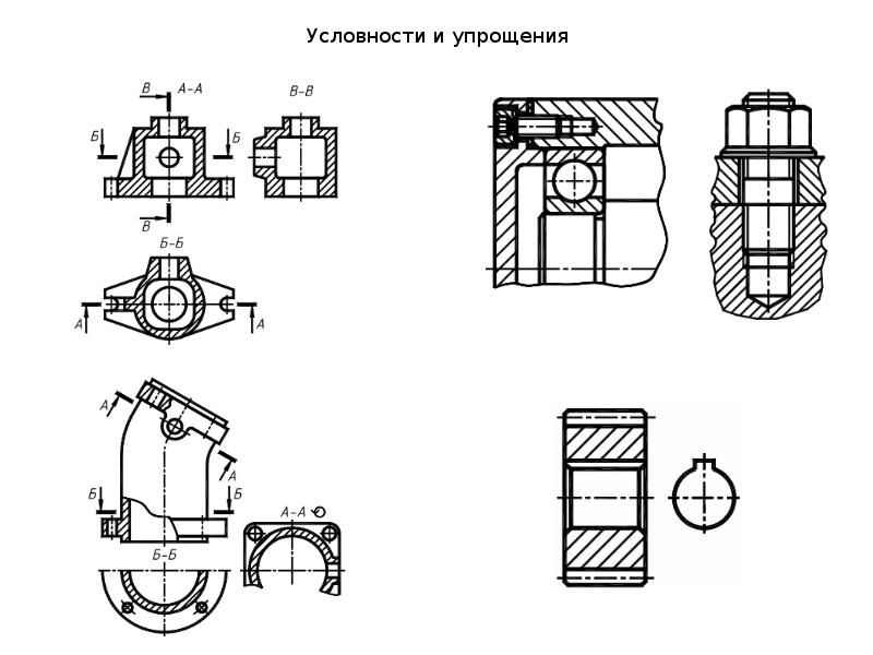 Условности и упрощения на чертежах