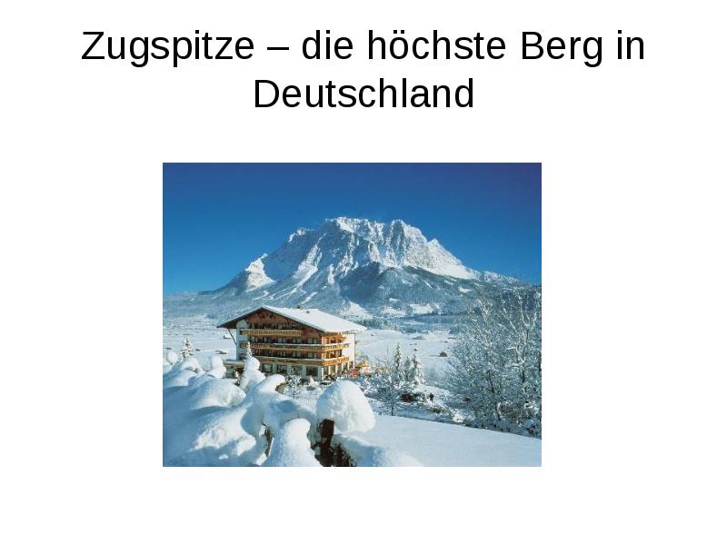 Zugspitze – die höchste Berg in Deutschland