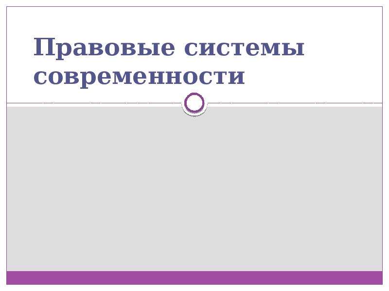 Правовые системы современности презентация 10 класс право