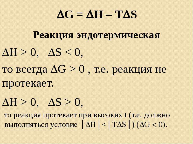 Какая реакция энергетически выгодна