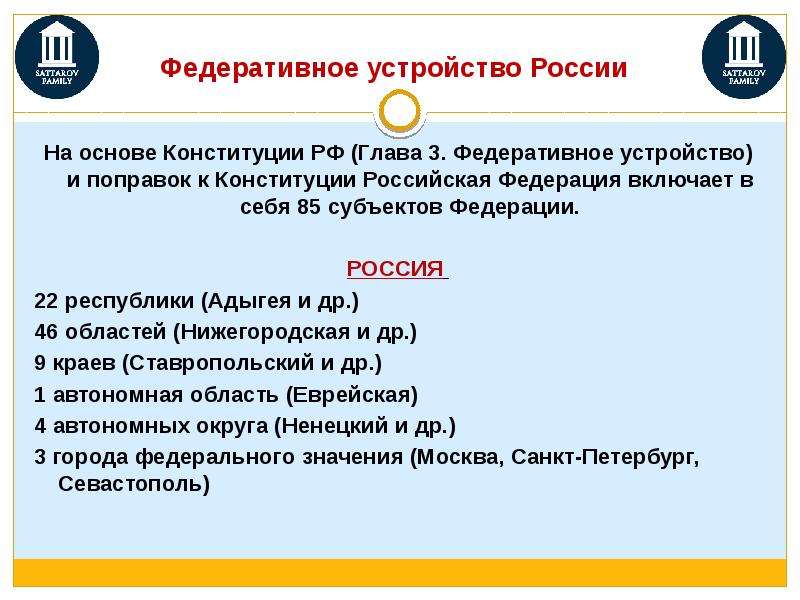 3 федеративное устройство