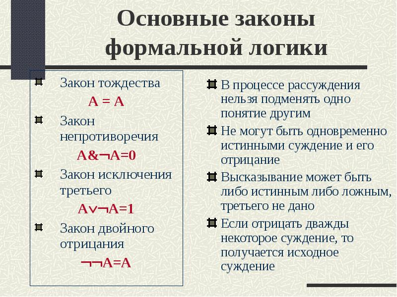 В практическом плане закон тождества превращается в