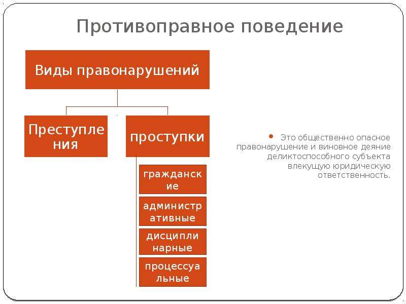 Противоправное поведение презентация