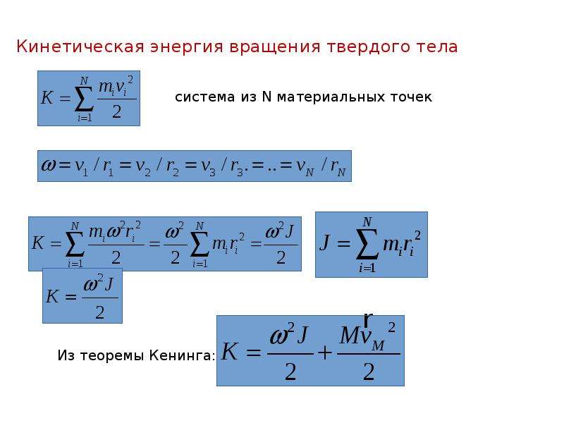 Кинетическая потенциальная энергия тела