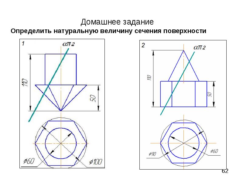 Проекция поверхности на плоскость