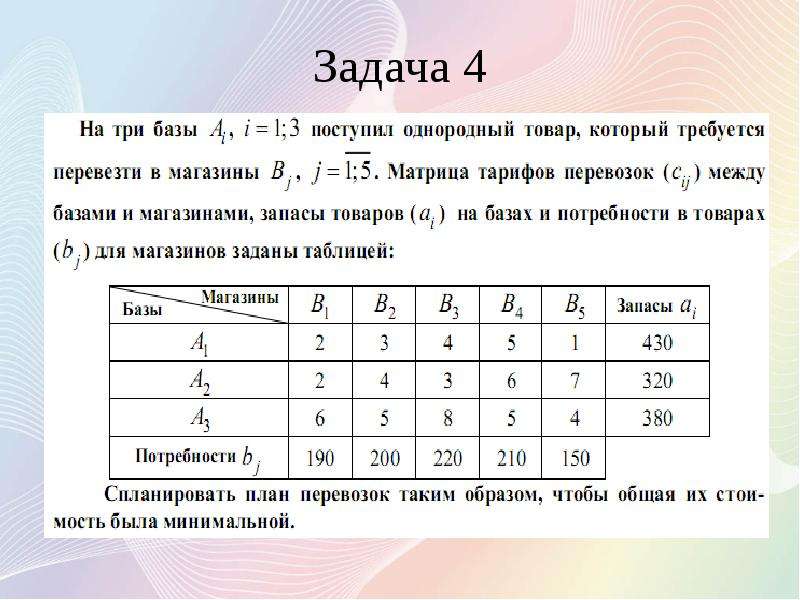 Область оптимальных решений. Методы оптимальных решений задачи с решениями. Задача по методам оптимальных решений. Матрица тарифов.