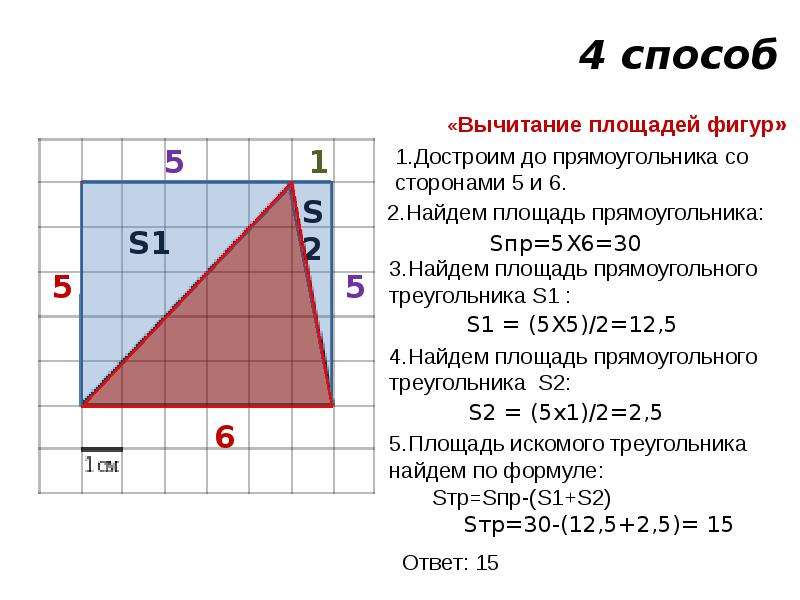 Презентация площадь треугольника