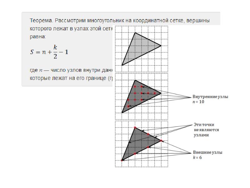 Фигуры на квадратной решетке огэ презентация