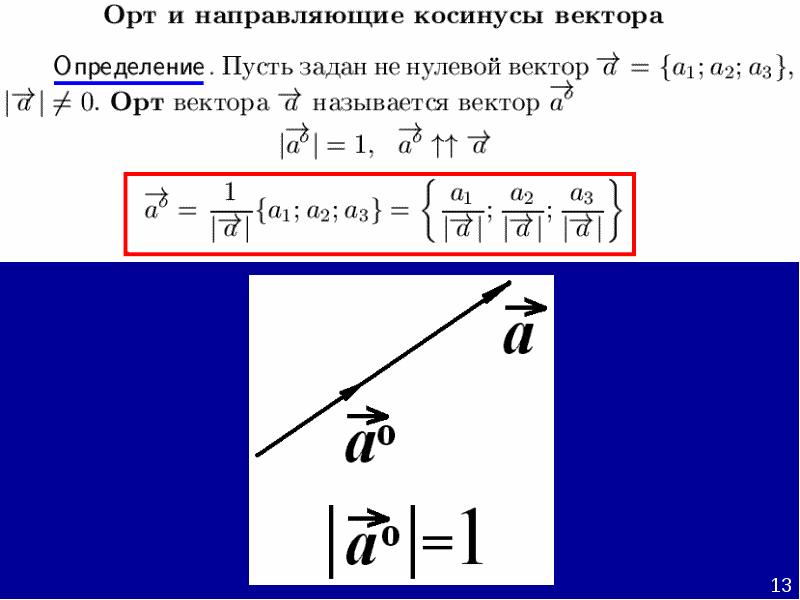 Вектор а равен 3 4. ОРТ вектора. Орты векторов. Координаты ОРТ вектора. Орта вектора.