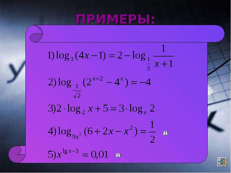 Рациональные иррациональные показательные логарифмические уравнения. Иррациональные показательные логарифмические уравнения. Решение показательных уравнений. Показательно-степенные уравнения. Основное логарифмическое тождество примеры.